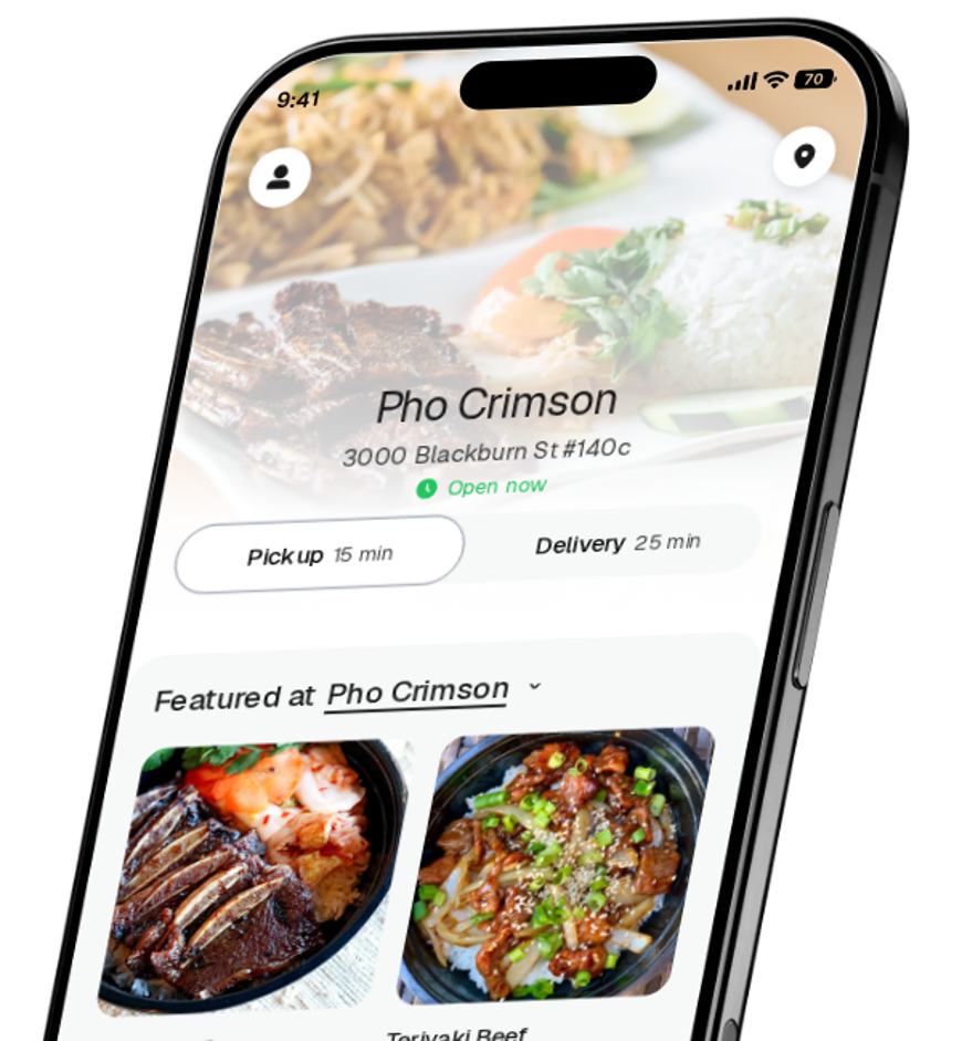 Pho Crimson app preview